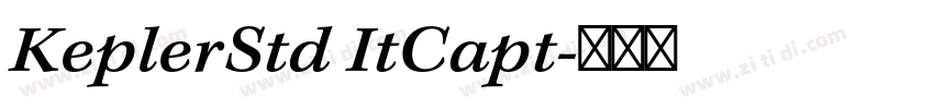 KeplerStd ItCapt字体转换
